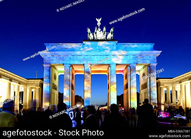 Illumination, Brandenburg Gate, Berlin, Germany