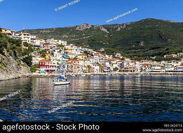 A View Of The Town Of Parga, Preveza Region, Greece