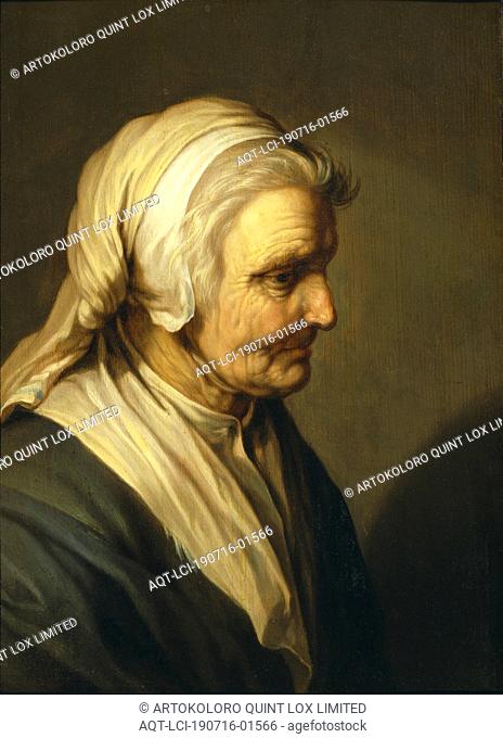 Abraham Bloemaert, Old Woman, Gumma, painting, 1635, oil on oak, Height, 37 cm (14.5 inches), Width, 27 cm (10.6 inches), Signerad, A