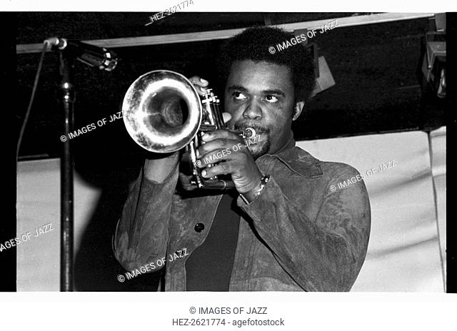 Freddie Hubbard, Ronnie Scott's, London, 1973. Hubbard was an American jazz trumpeter known primarily for playing in the bebop, hard bop and post-bop styles