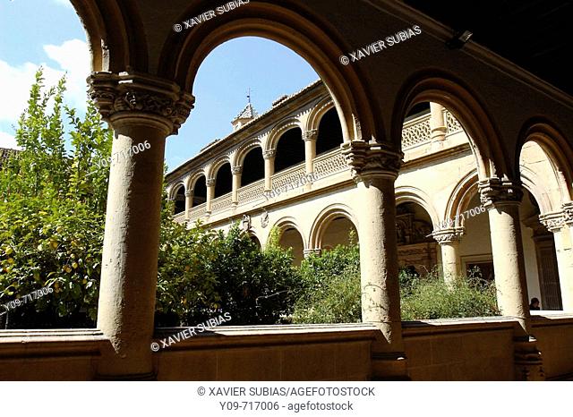 Cloister of San Jerónimo monastery, Granada. Andalucia, Spain