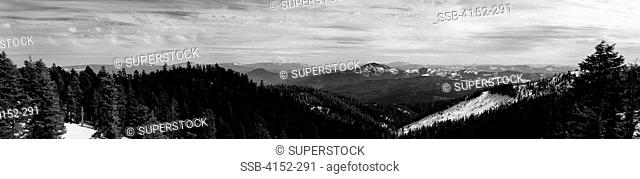 Mountain range, Mt Shasta, California, USA