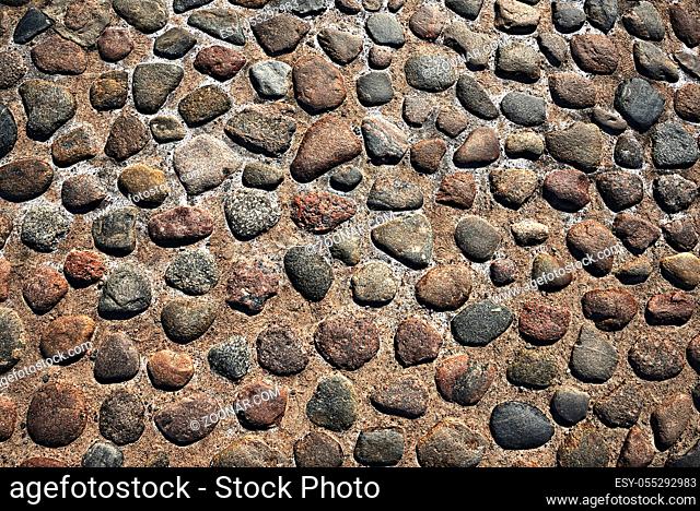 grunge old stone cobbles as a background
