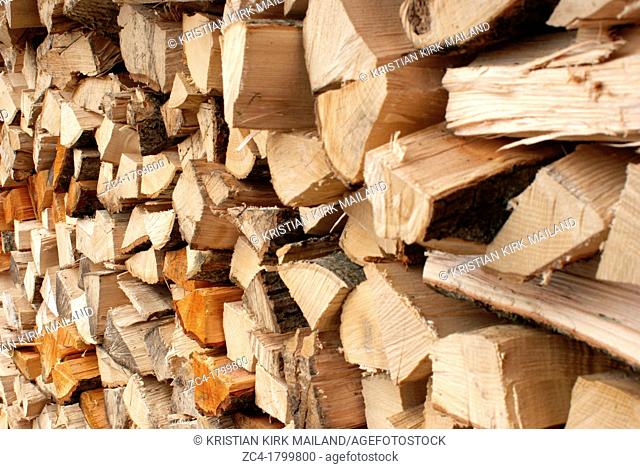 Stack of cutted timber