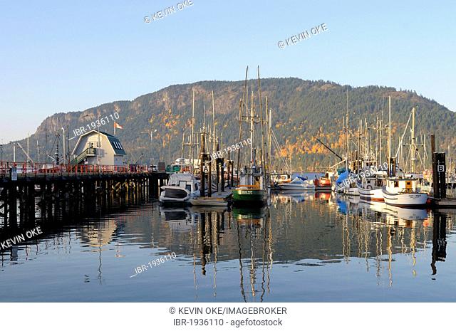 Cowichan Bay Marina, Cowichan Bay, Vancouver Island, British Columbia, Canada
