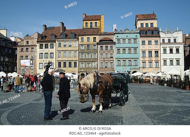 Old Town Market Square Warsaw Poland Rynek Starego Miasta