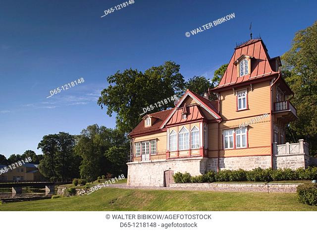 Estonia, Western Estonia Islands, Saaremaa Island, Kuressaare, Kuressaare Castle Park, Ekesparre Residents Hotel, Art Nouveau-Judengstil, b  1908