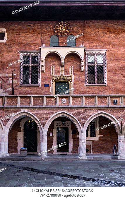 Krakow, Poland, Centre Europe. Collegium Maius is Jagiellonian University's oldest building
