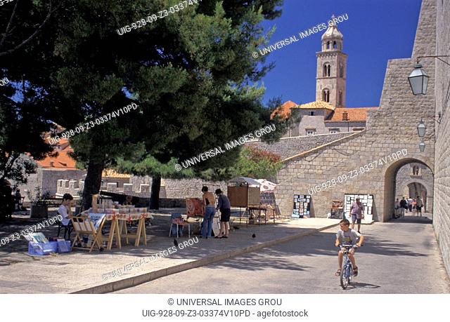 Croatia, Dubrovnik. Belltower Of The Dominican Monastery