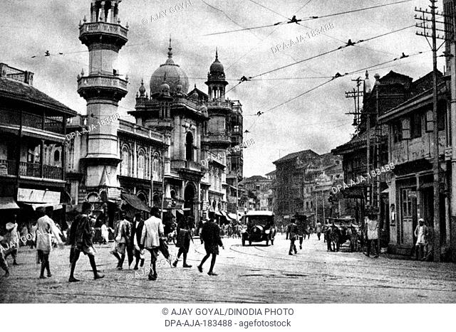 old vintage photo of Pydhonie mumbai maharashtra India