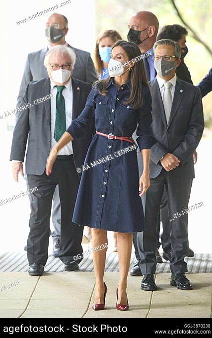 Queen Letizia of Spain attends Celebration of the 50th anniversary of the creation of the Faculty of Information Sciences at Complutense University on September...