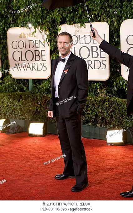Nominated for BEST PERFORMANCE BY AN ACTOR IN A TELEVISION SERIES Ð DRAMA for his role in ÒHouseÓ (FOX) actor Hugh Laurie attends the 67th Annual Golden Globes...