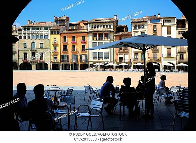 Plaza Mayor (Main Square), Vic, Osona area, Barcelona province, Catalonia, Spain