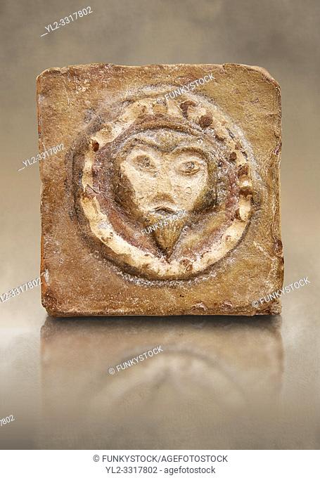 6th-7th Century Byzantine Christian Terracotta tiles depicting Christ - Produced in Byzacena - present day Tunisia. These early Christian terracotta tiles were...