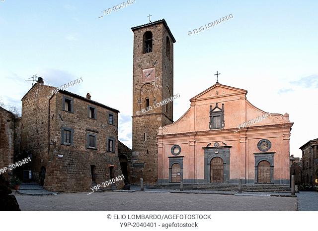 Civita di Bagnoregio. San Donato Church. Viterbo district, Lazio, Italy