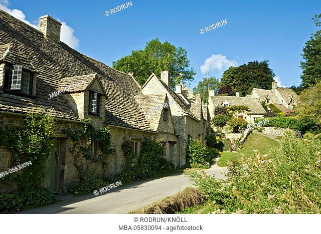 Great Britain, Gloucestershire, Bibury, Cotswolds, The artist and author William Morris called Bibury 'the fruit juice beautiful village in England'