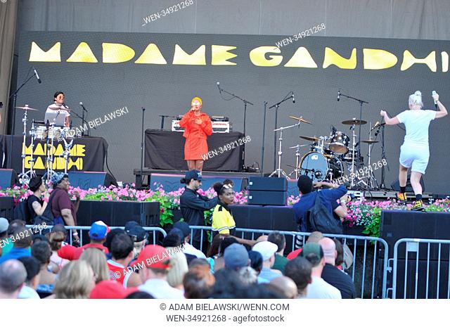 Madame Gandhi performs at Taste of Chicago 2018 at the Petrillo Music Shell Featuring: Madame Gandhi Where: Chicago, Illinois