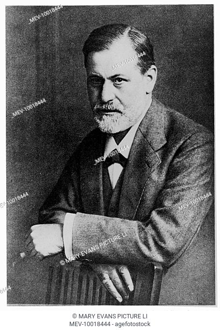 SIGMUND FREUD (1856 - 1939) Austrian neurologist and founder of psychoanalysis in 1909, aged 53