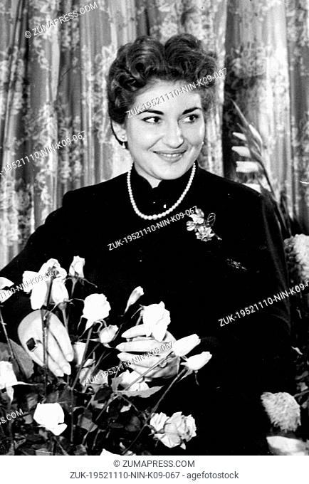 Nov. 10, 1952 - London, England, U.K. - MARIA CALLAS remains an icon with an instantly recognizable voice. She was also the first opera singer to be equipped...