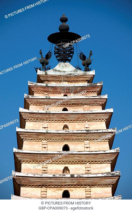 China: Xisi Ta (West Pagoda), built during the Tang Dynasty, Kunming, Yunnan Province