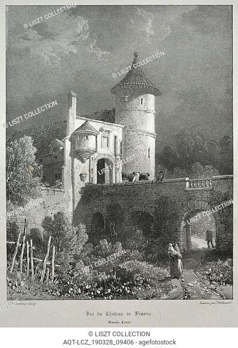Voyages pittoresques et romantiques dans l'ancienne France. Franche-Comté: Vue du Château de Frasne, 1825. James Duffield Harding (British, 1798-1863)