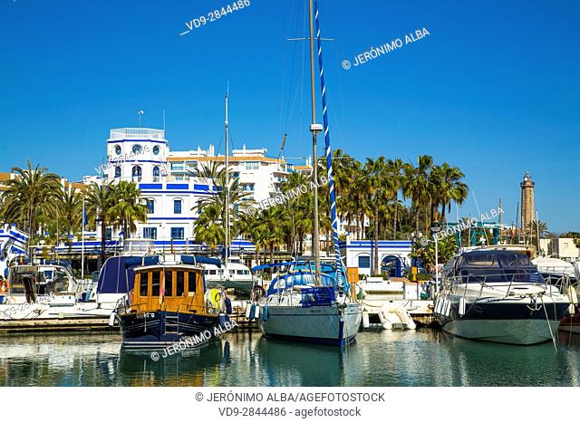 Marina. Puerto Deportivo, Estepona. Malaga province Costa del Sol. Andalusia Southern Spain, Europe