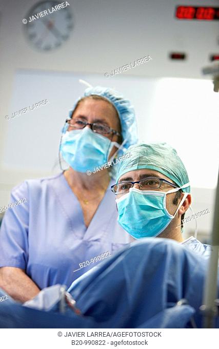 Prostate surgery, bipolar TURP (transurethral resection of the prostate), urology. Hospital Policlinica Gipuzkoa, San Sebastian, Donostia, Euskadi, Spain