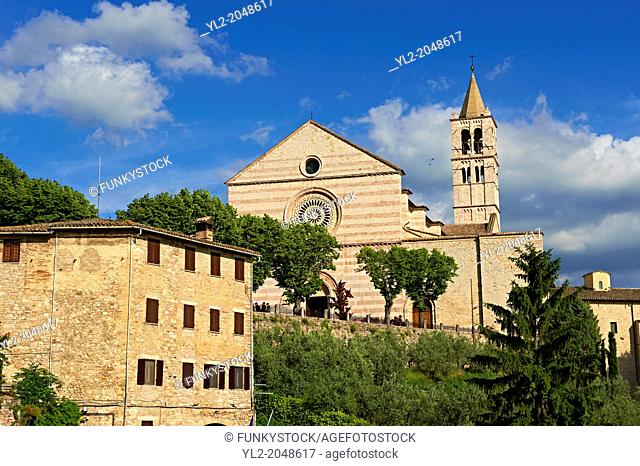 The Basilica of Saint Clare (Basilica di Santa Chiara), Assisi Italy