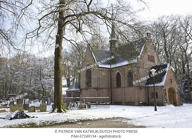 Lage Vuursche, The Netherlands, the little village where Castle Drakensteyn is hidden in the woods, is pictured on 10 February 2013
