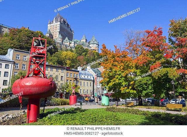 Canada, Quebec, the scenic Chemin du Roy, Quebec City, the historic district of Old Quebec listed as World Heritage by UNESCO, the Petit Champlain