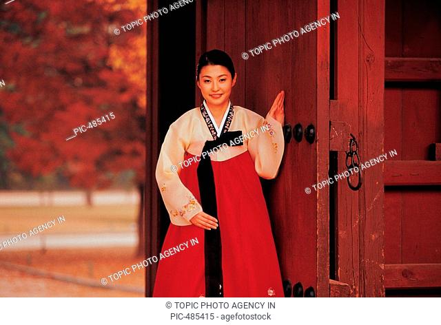 Woman In Korean Costume, Korea