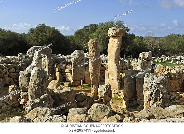 South section of Torre d'en Galmes a Talayotic site on the island of Menorca, Balearic Islands, Spain, Europe