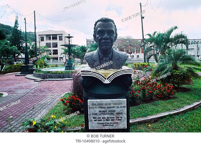 Castries St Lucia Hon. Derek Alton Walcott Nobel Prize Winner Bust