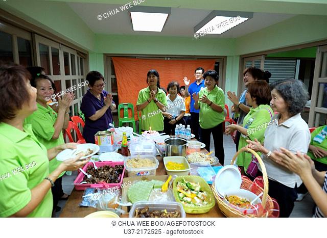 Light meals after night exercise at Sg. Maong Community Hall, Kuching, Sarawak, Malaysia