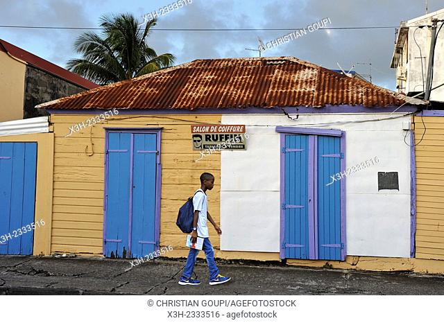 street at Saint-Francois, Grande-Terre, Guadeloupe, overseas region of France, Leewards Islands, Lesser Antilles, Caribbean