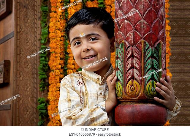 Portrait of a South Indian boy