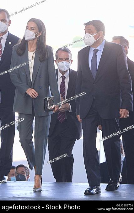 Queen Letizia of Spain attends Opening of the ‘9th International Congress on Nutrition and Health FAO-Conxemar' at Mar de Vigo Conference Centre Auditorium on...