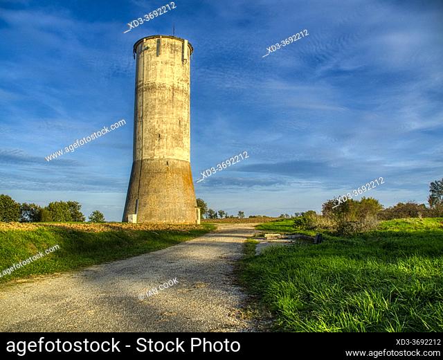 water tower, Lauzun, Lot-et-Garonne Department, Nouvelle Aquitaine, France