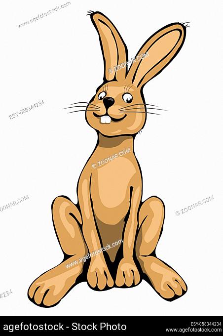 An illustration of a typical Easter Bunny
