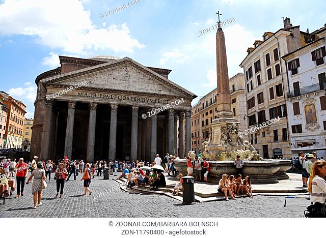 Piazza della Rotonda, square, Pantheon, basilica, Rome, Italy, Europe, Piazza della Rotonda, Platz, Pantheon, Kirche, Rom, Italien, Europa