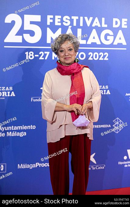 Sol Carnicero attends to the Malaga Film Festival presentation at Hotel Villamagna photocall on March 3, 2022 in Madrid, Spain