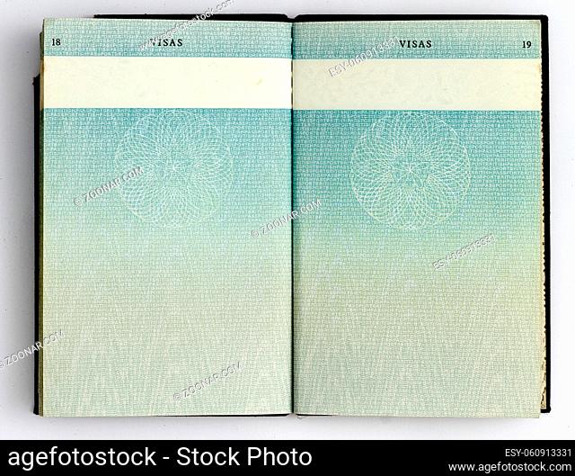 open old British Passport