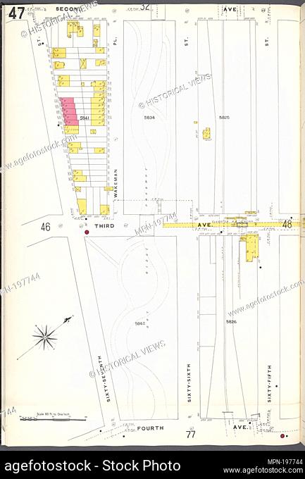 Brooklyn V. 11, Plate No. 47 [Map bounded by 2nd Ave., 65th St., 4th Ave., 67th St.]. Sanborn Map Company (Publisher). Atlases of New York City New York City...