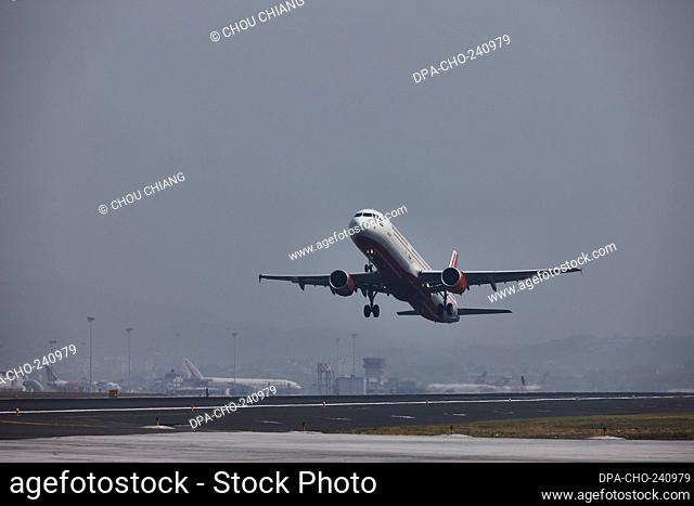 Air India Plane taking off at Mumbai Airport