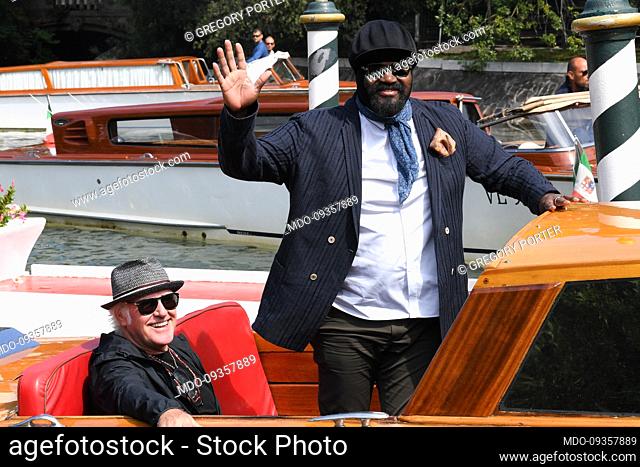 American singer Gregory Porter at the 79 Venice International Film Festival 2022. Arrival at Lido. Venice (Italy), August 31st, 2022