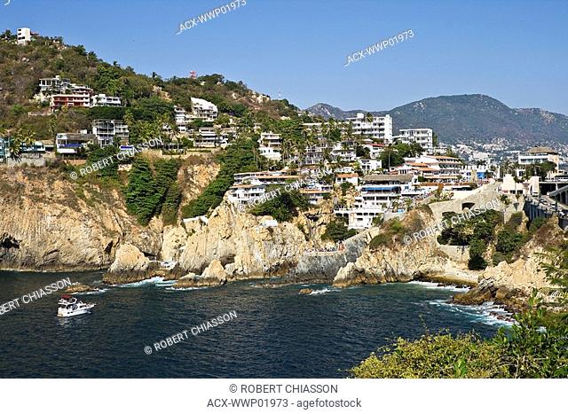 Cliffs from which jump divers that are renowned for their agility, La Quebrada, Acapulco, Guerrero, Mexico