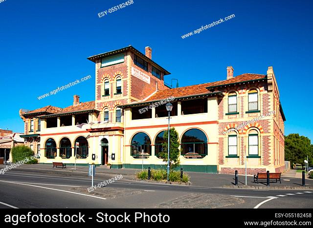 QUEENSCLIFF, AUSTRALIA -28 JAN 2018- Queenscliff and its historic architecture is located on the Bellarine Peninsula in Victoria, Australia
