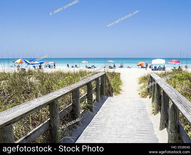 Englewood Beach on Manasota Key on the Gulf of Mexico in Englewood FLorida in the United States