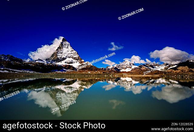 Theodulgletschersee - Trockener Steg - Zermatt. Matterhorn Glacier Trail - Matterhorn. Switzerland. Schweiz
