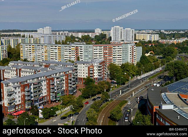 Residential buildings, Allee der Kosmonauten, Marzahn, Berlin, Germany, Europe